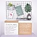ANZOME Wire Wall Basket, Grid Basket with Hooks, Wall Mounted Organizer for Wall Grid, Kitchen Organizer, Wire Storage Shelf Rack for Home Supplies, Wall Decoration(Black)