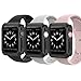 Jianye Apple Watch Tempered Glass Screen Protector(2 Pcs) ,Premium Surface Hardness Full Coverage Metal Frame Tempered Glass Screen Protector