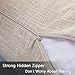 Kevin Textile Decor Lined Linen Pillow Cover Burlap Square Throw Cushion Covers Case Euro Pillow Case Sham for Couch, 26