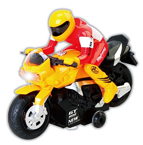 Cottontail RC Radio Control Motorcycle Car Toy Yellow Light and Sound Remote Control