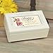 Cottage Garden Baptism of a Sweet Girl Matte Ivory Rose Petite Music Box Plays Jesus Loves Me