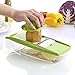 Mandoline Vegetable Slicer Adjustable with 5 Thickness Settings Interchangeable Stainless Steel Blades Vegetable Chopper Cutter from Maison-Market