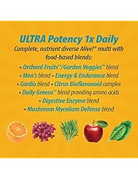 Nature 's Way Alive una vez diario de hombre multi Ultra Potencia Tabletas, 60 unidades