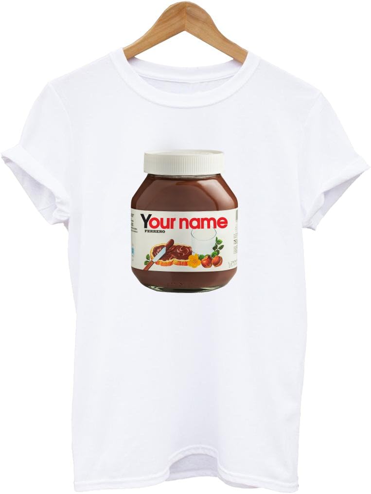 Nutella Personalised t-Shirt Have Your Name on The Nutella jar