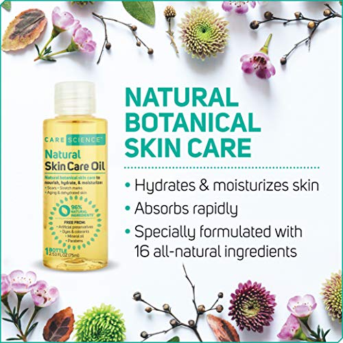 Care Science Multiuse Natural Skincare Oil, 75 ml | For Scars, Stretch Marks, Aging | Vitamin E Oil, Avocado Oil, Olive Oil, Soybean Oil, Coconut Oil, Marigold Flowers, Sunflower Seed Oil, More