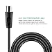 HDTV Antenna Amplified TV Indoor - Digital Smart Ultra HD TV Antenna Signal Booster Detachable USB Power 75 Miles Range 16.5 FT High Performance Coaxial Cable Upgraded Version Better Reception Black