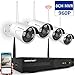 【8CH Expandable】 Wireless Security Camera System,SMONET 8CH 960P HD Wireless Network IP Security Camera System,4pcs 960P Indoor/Outdoor IP Cameras,P2P,Easy Remote View,Without Hard Drive