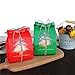 Felice Arts 100pcs Christmas Biscuit Candy Bags 7.8
