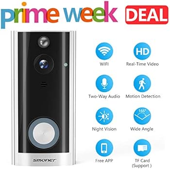 Amazon.com: Video Doorbell, SMONET Smart Doorbell Wireless