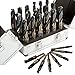 Neiko Pro 10240B Silver and Deming Industrial Quality Drill Bit Set (17 Piece)