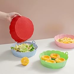 BTSHOW Air Fryer Silicone Liners 8 INCH 2