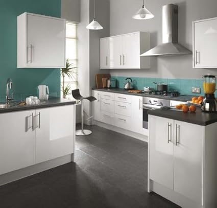 Fairmont Gower Kitchen 300mm Base Unit Cabinet Gloss White Door