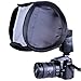 CowboyStudio 9-Inch Portable Quick Setup Speedlite Softbox with Velcro Strap for Nikon Canon Flash Light (Black)