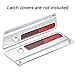 Amazicha Red Reflectors Latch Covers Saddlebags Side Visibility Compatible for Harley Davidson Touring Road King Street Electra Road Glide 1993-2013 (Red)