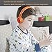Kids Headphones,On-Ear Comfortable Foldable Headphones for Kids,Lightweight Stereo Headset for Kids Childrens Toddler Girls Boys,Kid Headphones for Cellphone PC Laptop Tablet(Orange)thumb 2
