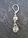 Silver filigree ball dangle earrings with Sterling Silver Leverbacks