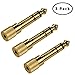 TriLink Stereo Audio Adapter [Gold-Plated Pure Copper ] 6.35mm (1/4 inch) Male to 3.5mm (1/8 inch) Female Headphone Jack Plug, 3 Pack primary