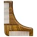 Sandalwood Beard Shaping Tool & Comb by Groom Houzz - Beards Shaper, Styling Template, Grooming Guide for Men - Facial Hair Trimmer for Jaw Line, Cheek, Neck & Goatee - Perfect Trimming Lines