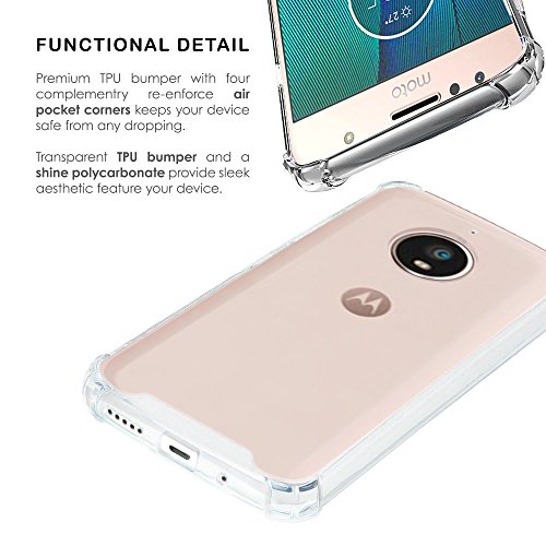 Moto G5S Plus Case, Beyondcell transparent Clear Hybrid Bumper Case Cover Motorola Moto G5S Plus (Parasailing)