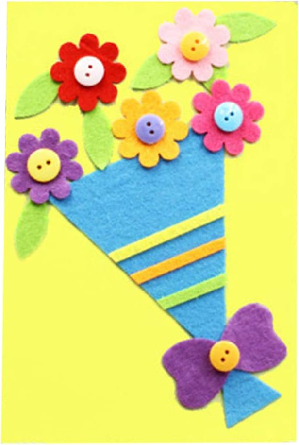 Amazon Com Yoyohot 1 Pc Handmade Greeting Crafts Children Kids Diy Greeting Card Envelope For Mother S Day Teachers Day Birthday Blessing Gift Office Products