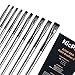 Nicpro 10 PCS Flat Paint Brush Set, Art Painting Brushes for Acrylic, Watercolor, Oil, Gouache, Craft, Detail, Face Body Painting, Base Coating, Artist Paintbrush Kit for Kid & Adult