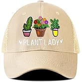 Didirlao Gardening Hat for Gardening Gifts for Women Adjustable Embroidered Baseball Cap for Gardeners Women or Wife Mom