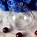 15PCS Transparent Plastic Fill-able Ball Ornament Hollow Sphere Snap-On Ball Christmas Decorations Clear Fillable Ball Wedding Party Decor by Rely2016