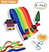 Lego Tape, CORZY Block Tape for Lego Bricks Self-Adhesive Building Block Tape, Cuttable, Compatible with Major Building Blocks Brands, Non-toxic Silicone, 5 pack Bonus Child-Safe Scissors,5 Colors 3ft