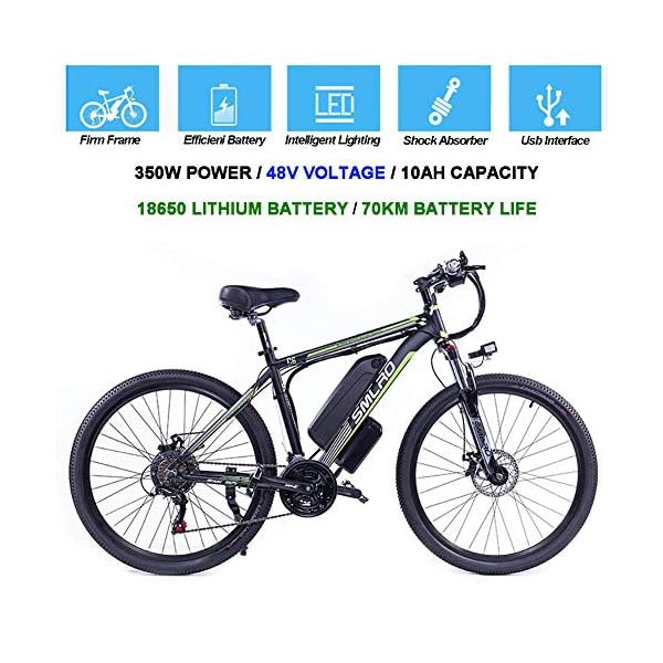 €899.00 Hyuhome Biciclette elettriche per Gli Adulti, 360W Lega di  Alluminio-Bici della Bicicletta Removibile 48V / 10 Ah agli… -  bikewebshop.it