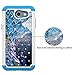 UrSpeedtekLive J3 Emerge Case, J3 (2017) Case, [Shock Absorpt] Studded Rhinestone Bling Hybrid Dual Layer Armor Defender Protective Case Cover for Samsung Galaxy J3 Emerge, J3 (2017) - Peacock