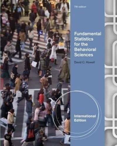 Fundamental Statistics for the Behavioral Sciences 0840031920 Book Cover