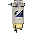 iFJF R25T Fuel Filter/Water Separator Assembly Replacement for 245R Series Diesel Engine 10 Micron with 2 Fittings Replaces WK940/38X 20386081 33771