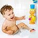 FUNERICA Large Yellow Duck Bath Toy for Toddler and Baby - Super Interactive Bathtub Water Fun! Bonus: Floating Fish