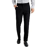 Perry Ellis Mens Slim fit Dress Pants 40/30 Black Solid Stretch