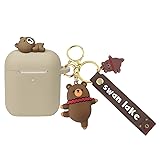 Wonhibo for Airpods Case, Cute Silicone Animal Soft
