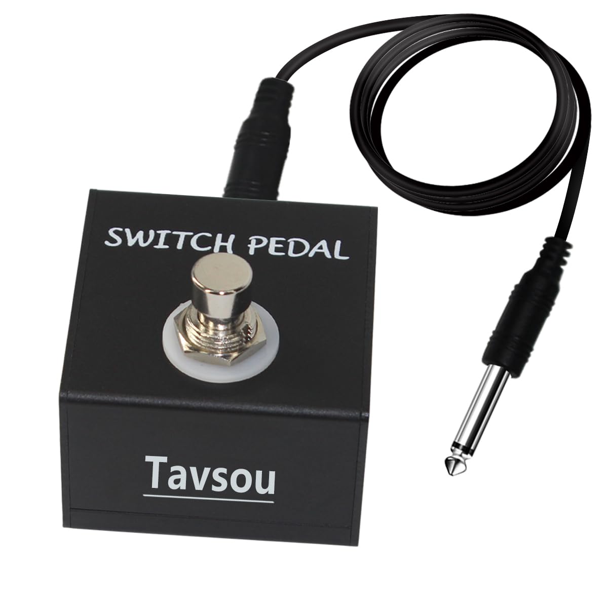 Tavsou Tap Switch Pedal for Guitar Effect Pedal Footswitch With TS Cable (Unlatch Tap Switch)