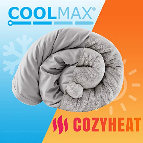 image for Degrees of Comfort Weighted Blanket w/ 2 Duvet Covers for Hot & Cold S