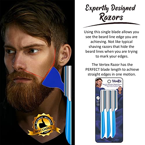 Beard Mustache Straight Edge Razor Mens Beards Edgers Trimmer Shaping