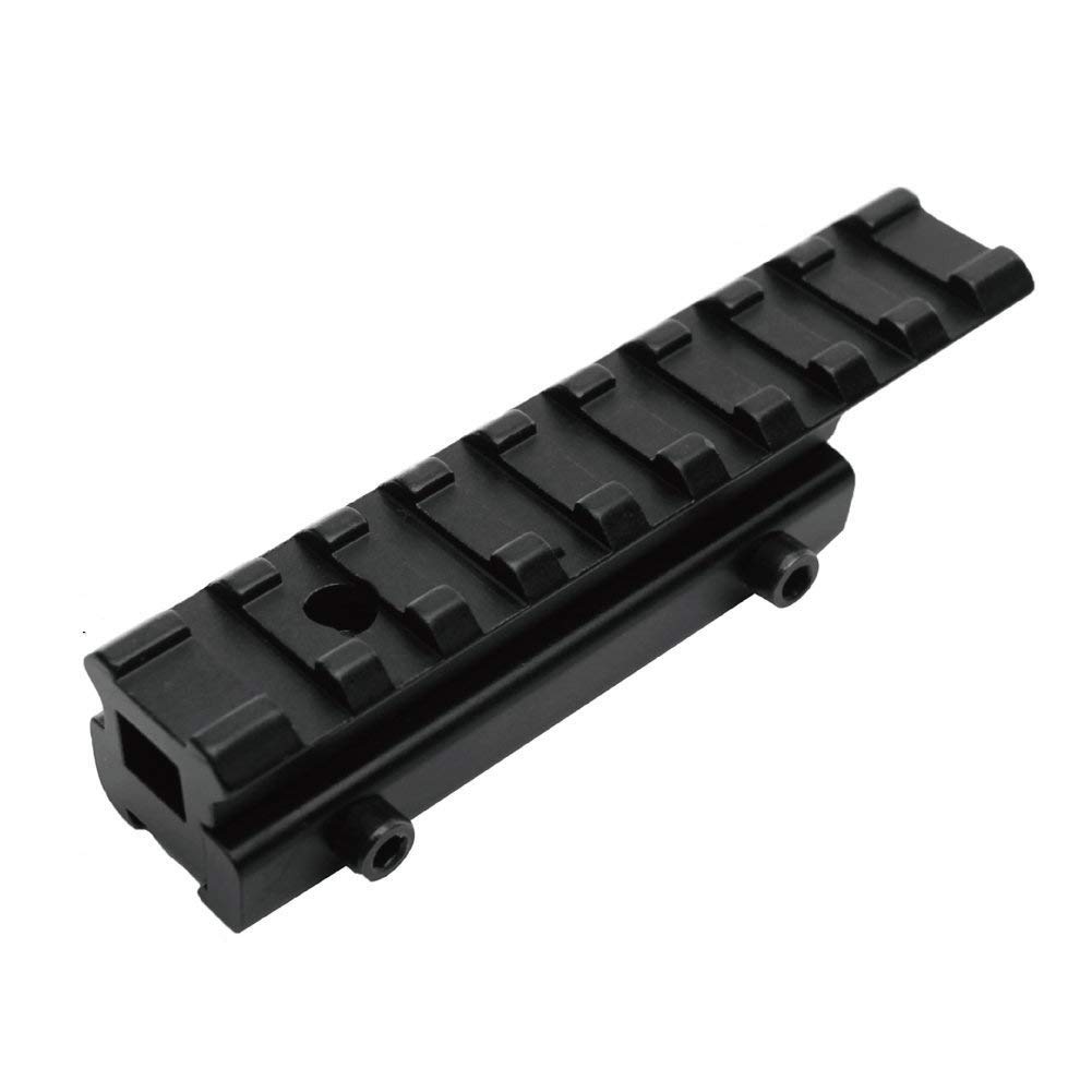 100mm Extension Picatinny Riser Rail Mount High Profile Dovetail to Picatinny Rail Adaptor …