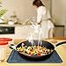 Lebefe Extra Large Silicone Dish Drying Mat Antibacterial Dish Washer Safe Heat Resistant Draining Mat 17.8