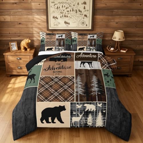 Rustic Bear Twin Bedding Sets
