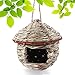 Tenforie Bird House for Outside, Resting Place for Birds, Hanging Natural Grass Bird Nest, Hummingbird House Handcrafted Hut