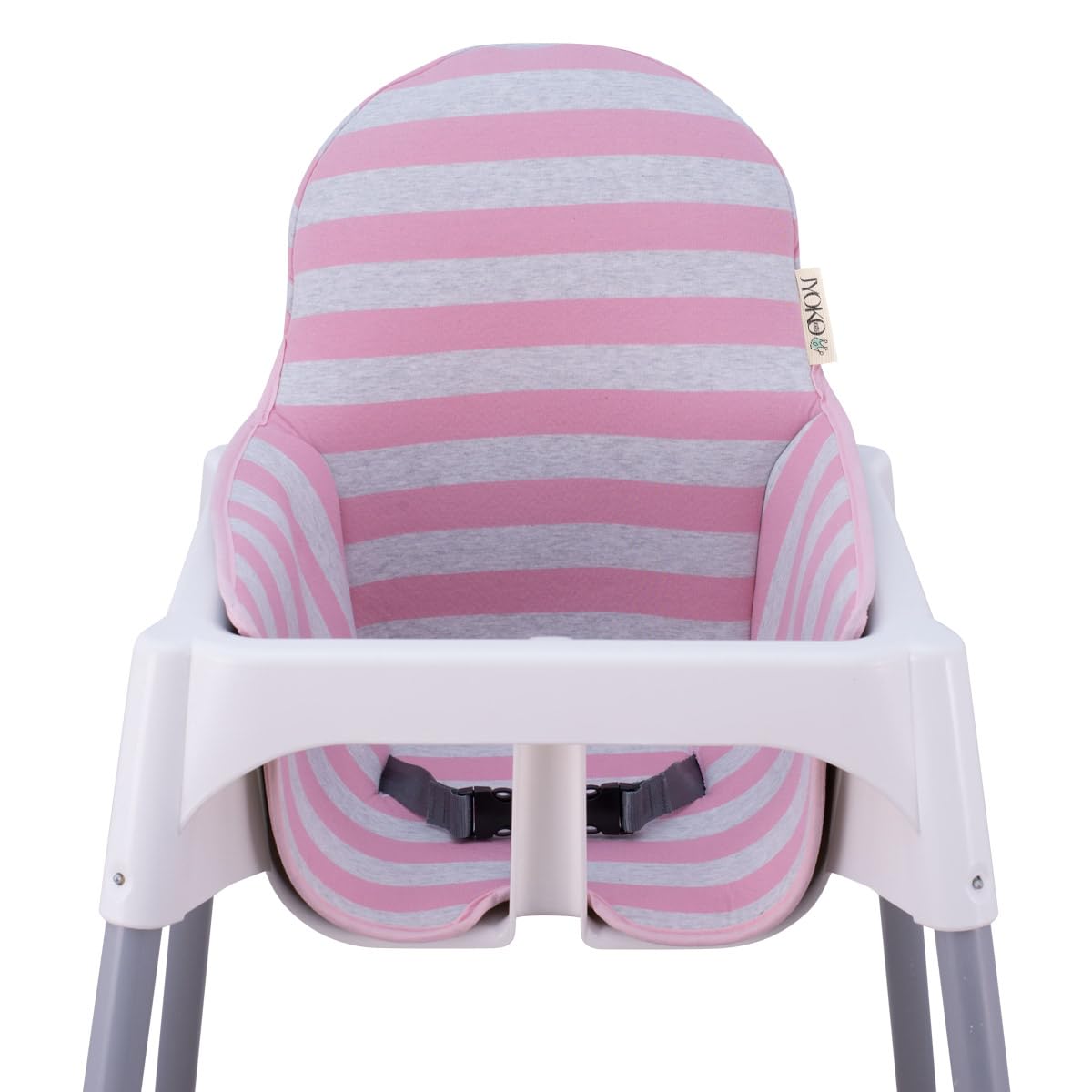JYOKO Kids Mat Compatible with IKEA Antilop Highchair, 100% Cotton (Pink Island)