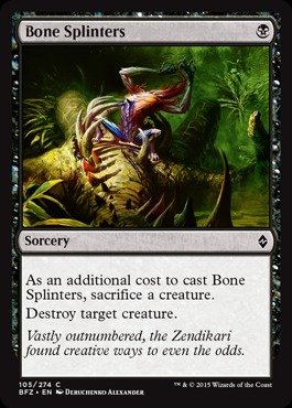 Magic: the Gathering - Bone Splinters (105/274) - Battle for Zendikar