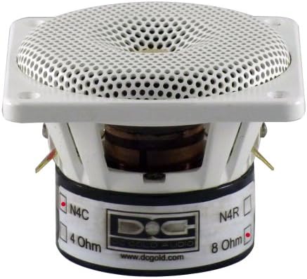 DC GOLD AUDIO N4C WHITE 8 OHM Dc Gold N4c White Classic 4" 8 Ohm 80w Continuous 300w Max