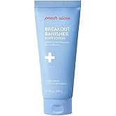 Peach Slices - Breakout Banisher Body Lotion (6.34 oz) - 1% Salicylic Acid & Glycolic Acid - Clear & Prevent Body Breakouts - Niacinamide, Aloe, Rice - Vegan, Cruelty Free, Korean Skin Care & Beauty