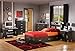 South Shore Cosmos 5-Drawer Chest-Black Onyx and Charcoal