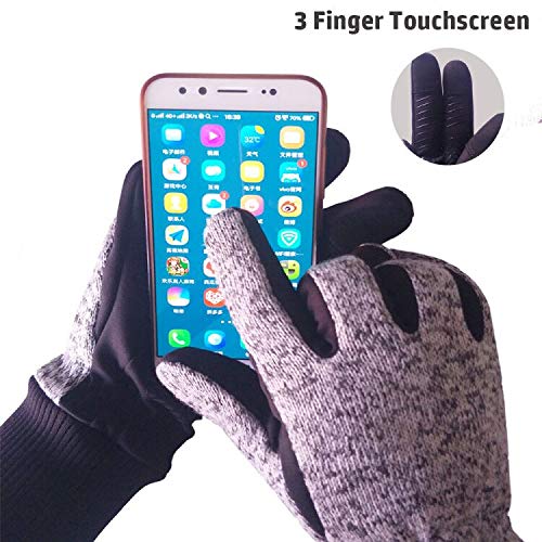 image for BIKINGMOREOK 3M Thinsulate Windproof Knit Gloves Mitten Winter Gloves 