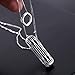 bayite Metal Pendant Compatible with Fitbit Flex 2 Only, Accessories Jewelry Necklace, Silver