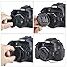 waka 3 Pack 58mm Center Pinch Lens Cap Cover with Tether for Canon EOS Rebel T7 T6 T5 T100 4000D T8i T7i T6s T6i T5i T4i T3i T2i T1i SL3 SL2 SL1 XSi XTi with EF-S 18-55mm Kit Lens